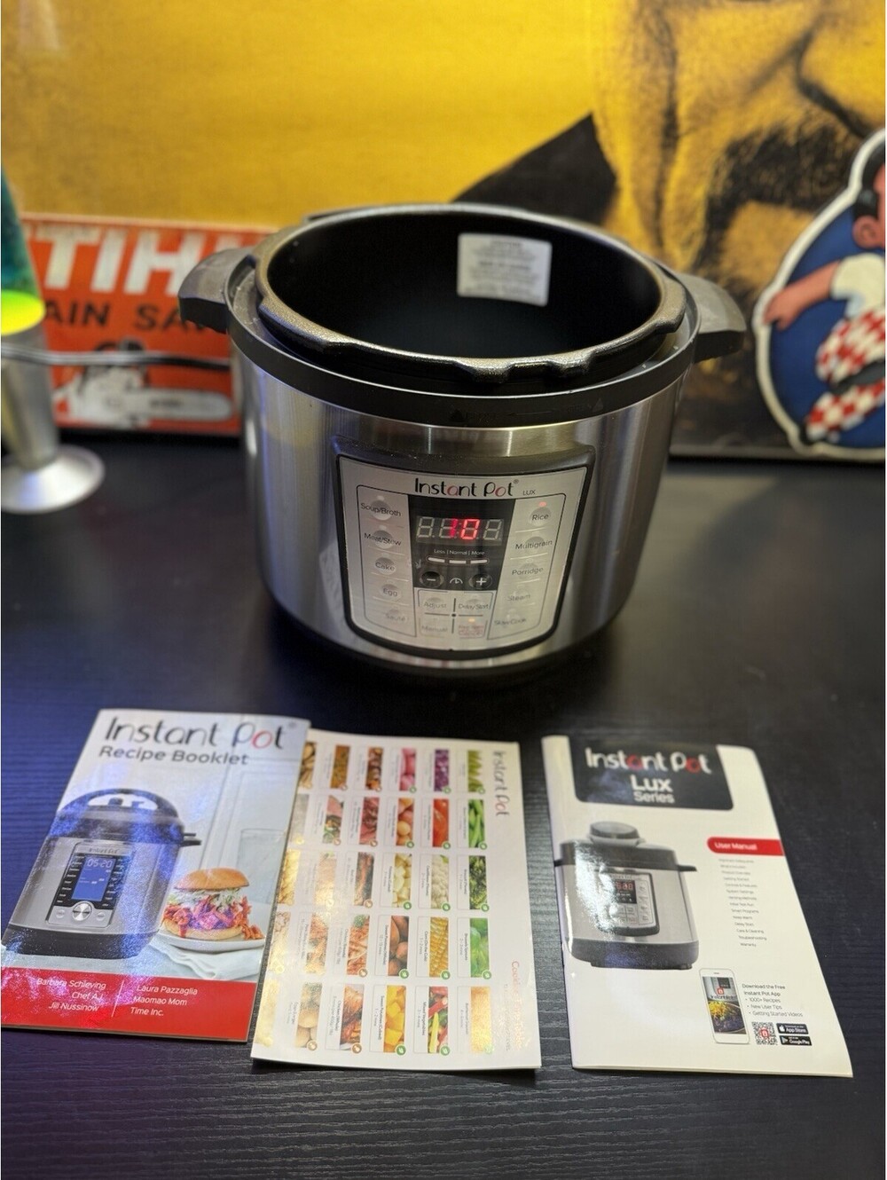 Instant Pot LUX80 8 Qt Pressure Cooker Base Only Tested Working w Manuals